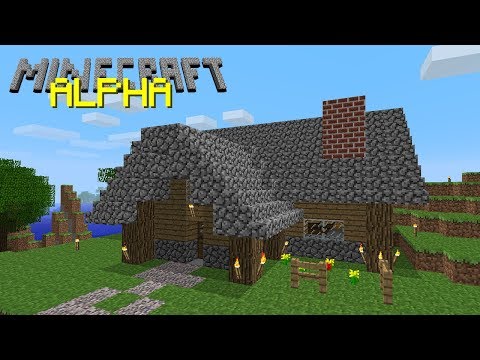 Minecraft Alpha - Nossa Primeira Casa!