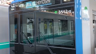 東京都交通局6500形6512編成　多摩川駅発車
