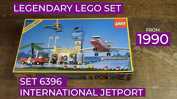 review, build and unbox lego set 6396 International Jetport from 1990! #lego #legoland