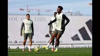 Real Madrid Training 19 Nov Ball Circulation, Pressing, Ping Drills Tchouameni Back With Group