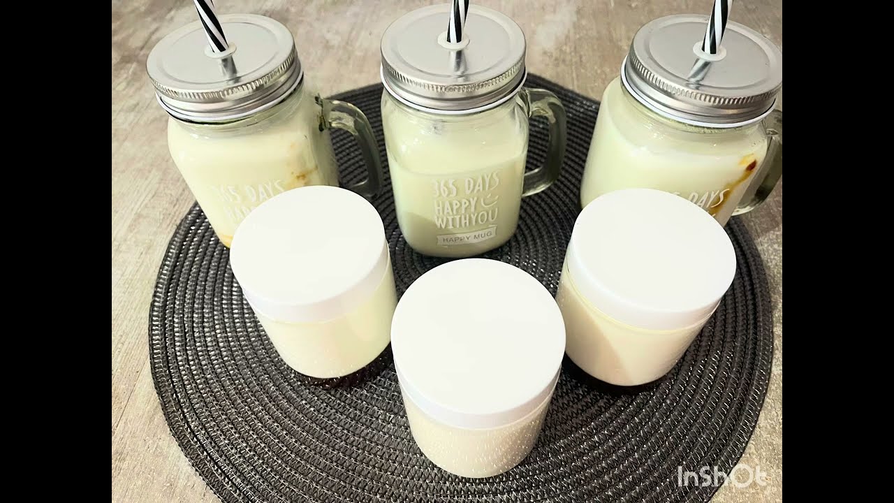 Kossam / yaourt à boire fait à partir du lait de vache. How to make kossam / yogurt with cow's milk