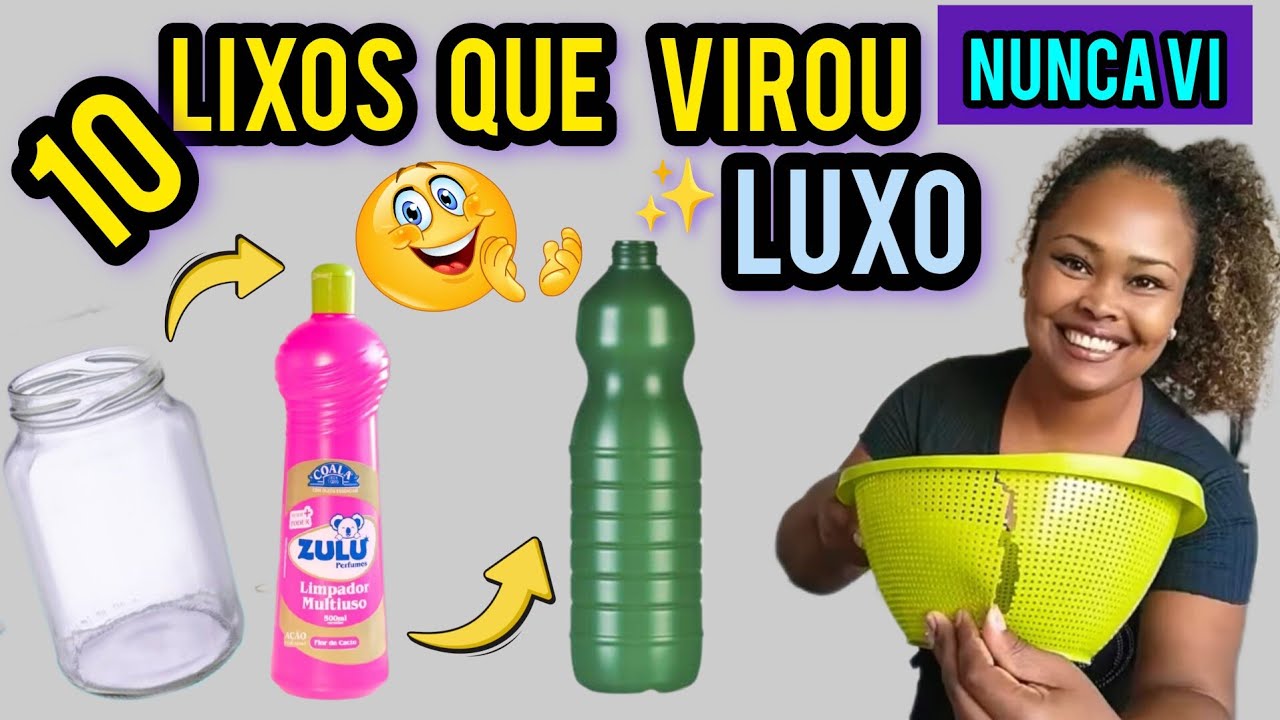 ♻️😱10 IDEIAS CHARMOSAS COM MATERIAIS DO LIXO!😱♻️