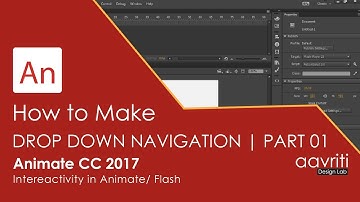 HOW TO MAKE A DROP DOWN NAVIGATION | AAVRITI |  ANIMATE CC 2017 | PART 01