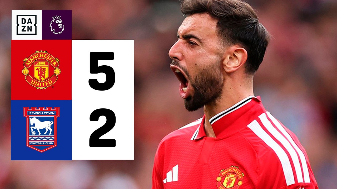 Resumen: Manchester United vs Ipswich (5-2) | Resumen y goles | Highlights Premier League