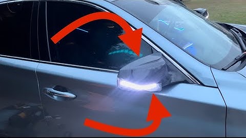 Installing DRL LED Mirror Cap Lights On My Q50!!!