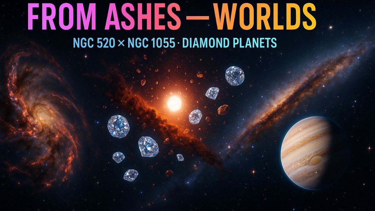 NGC 520 & NGC 1055: From Ashes to Diamonds - Planets Born in Chaos
