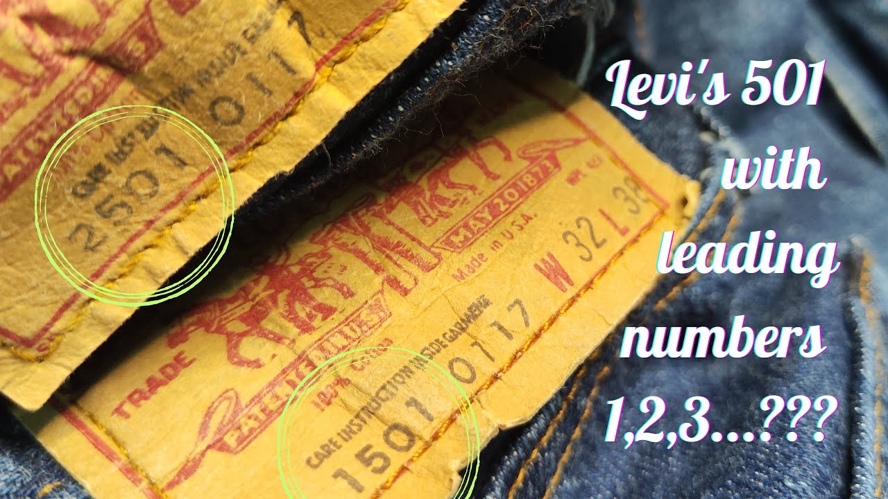 Levi's 501 with leading number ??? YouTube