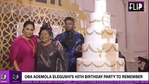 Short drama between Oba Elegushi, Olori Sekinat and the new wife during Oba Elegushis 45th Birthday