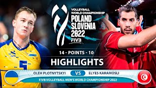 Oleh Plotnytskyi vs Elyes Karamosli | Ukraine vs Tunisia | Highlights | World Championship 2022 (HD)