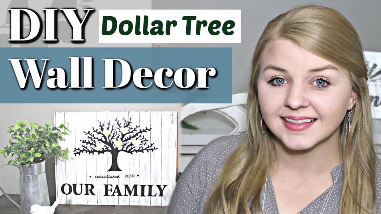 ❤ Diy Dollar Tree Farmhouse Decor ❤ | Diy Family Tree Wall Decor | Krafts  By Katelyn - Youtube