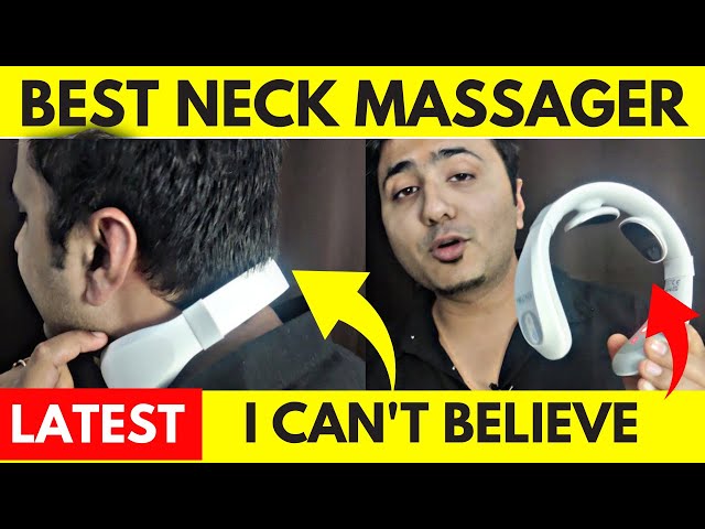 Smart Neck Massage Pendant Electric Heating Neck and Shoulder Massager With  16 Levels of Massage Intensity Portable Mini Massage