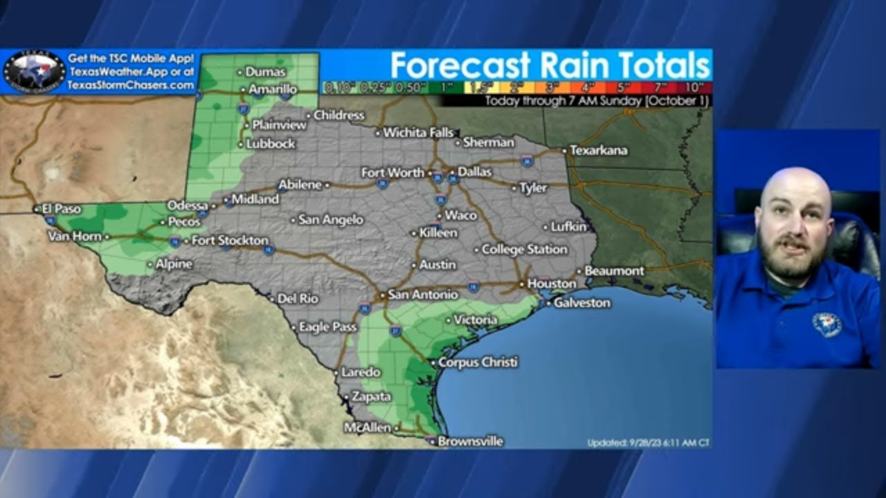 Hot weather with only isolated storms to end September - YouTube