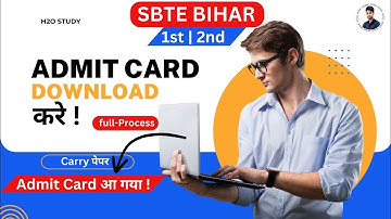 sbte bihar 2nd semester admit card|carry paper admit card download kaise kare|sbte bihar 2nd sem|