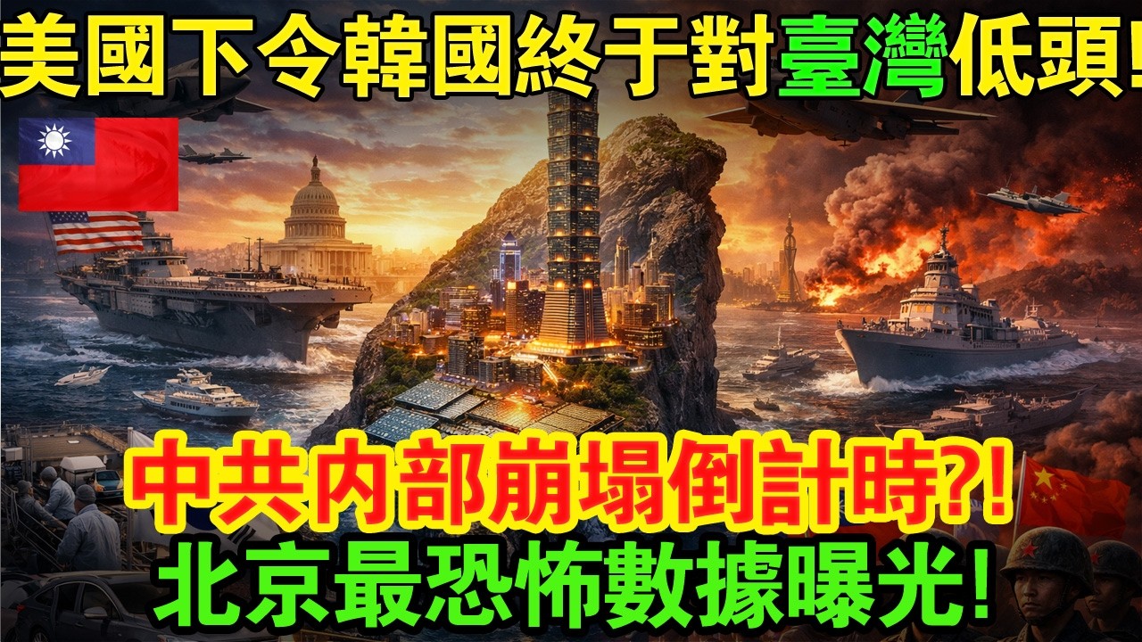 美國下達死命令！韓國終於對臺海「表態」，中共三重危機全面引爆！北京死守的恐怖債務黑洞曝光！#taiwan #台灣 #台湾 #臺灣 #兩岸