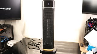 Space Heater,VCK 24" 12ft/s Fast Quiet Heating Portable Electric Heater with Remote,Night Light