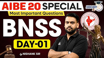 Most Important BNSS MCQs for Judiciary | AIBE 20 | APO Exams 2025 | Part-1 | StudyIQ Judiciary