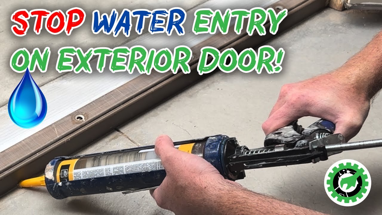How To Stop Carts From Leaking Door Threshold Leaking - How to STOP Water from Leaking in from an