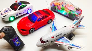 3D Lights Airline A380 and Rc Police Car | Airbus A38O | police car | 3d lights police car