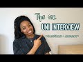 TIPS TO ACE YOUR *UNI ADMISSION INTERVIEW* | How to Prepare | Interview QUESTIONS & ANSWERS |