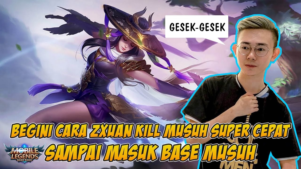 Cara Kill Musuh Super Cepat Ala 振♡ZxShark♡菲 FANNY ZXUAN Sampai Masuk Base Lawan