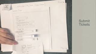Paper Prototype of IT Service Portal(Field Work for Design)