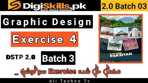 Graphic Design Exercise 4 Batch 3 | Digiskills Graphic Design Exercise 4 Batch 3 Solution