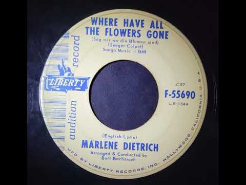 (Unrestored) Marlene Dietrich, Burt Bacharach – Where Have All the Flowers Gone