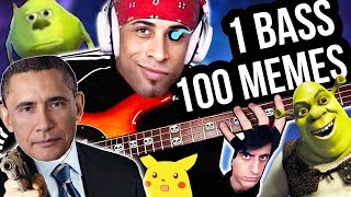 Vignette de la vidéo "1 BASS, 100 MUSIC MEMES"