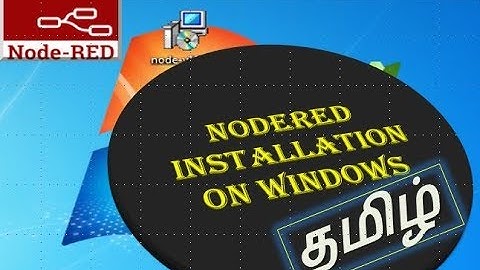 NODERED INSTALATION IN WINDOWS
