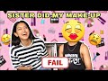 SISTER DID MY MAKE-UP 😩 || w/ Sister || Akash Thapa