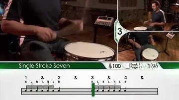 Drum Rudiments -  Single Stroke Seven - Free Lesson Full HD