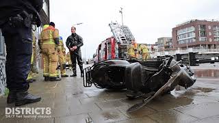 Download Lagu Massale brandweerinzet nadat magneetvisser scooter aantreft Schieweg Delft MP3