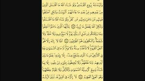 سورة البقرة من الآيه (254) إلى الآية (257)