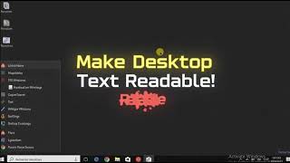 How to make desktop icon text black or readable in Windows 11