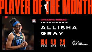 Eastern Conference Player Of The Month Allisha Gray