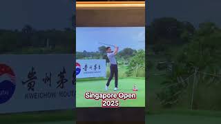 I tried to beat the Pro on Live TV! @theasiantour #golfsg #golflife #singaporeopen #letsgogolfing