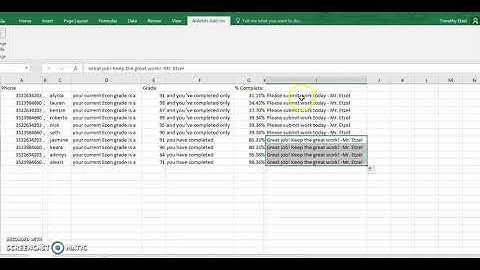 Bulk SMS texting with Google Voice and Excel