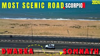 Gujarat Roadtrip 2024| Dwarka to Somnath| Most Scenic Road in India| Scorpio-N #travelvlog #somnath