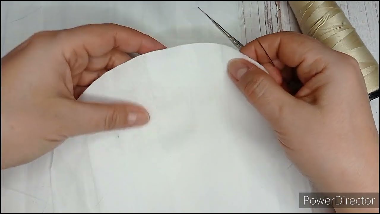 Обвязка края ткани крючком