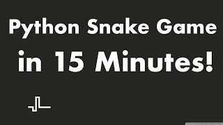 Creating a Snake Game in Python in under 15 Minutes screenshot 4