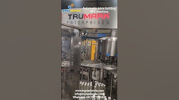juice bottling rinsing filling capping machine  #RFC #bottlingplant