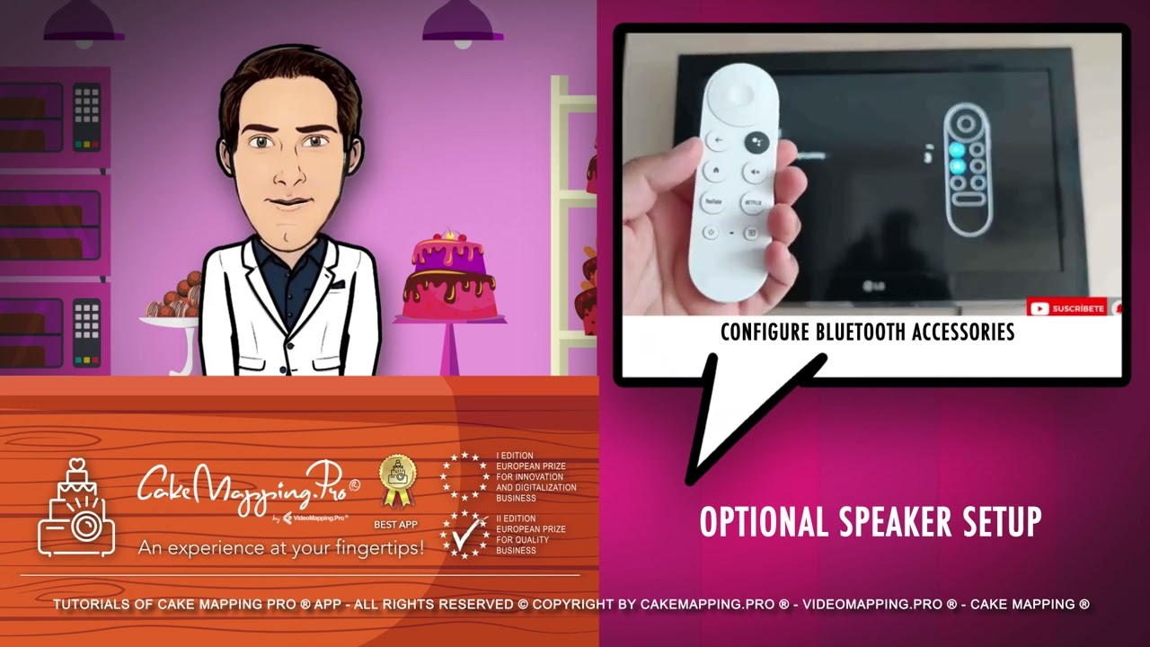 20 - Tutoriels : Haut-parleur Bluetooth optionnel . Cake Mapping Pro® APP Français.