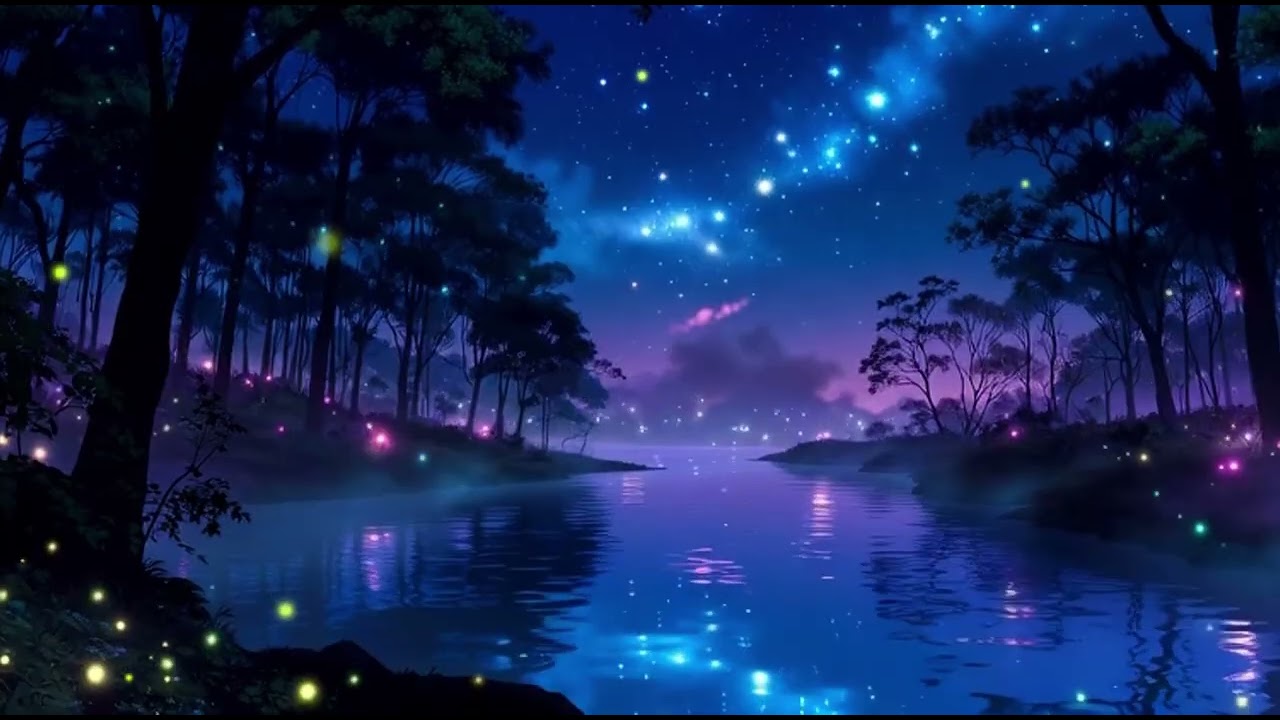 Enchanted Night River — Fantasy Relaxing Music for Sleep, Study & Meditation | 2 Hours
