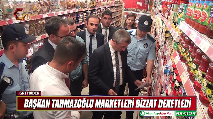 BAŞKAN TAHMAZOĞLU MARKETLERİ BİZZAT DENETLEDİ