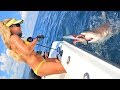 Teasing MAN-EATING Sharks with GIANT BAITS? Don't Try This At Home!