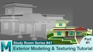 House Exterior Modeling Tutorial (Part 1) in Autodesk Maya 2017  3D for Beginners Series #41