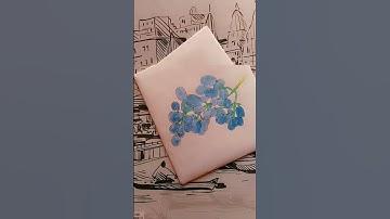 Easy Grapes Painting🍇 | Acrylic Painting | #shorts #youtubeshorts #shortsvideo #ytshorts #shortvideo