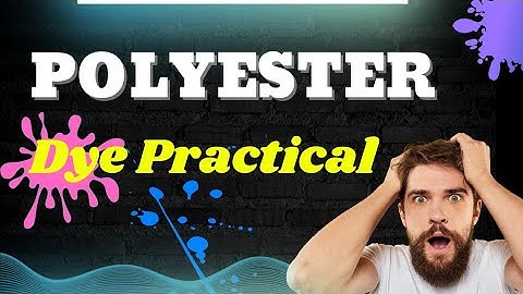 Polyester Dyeing By Carrier Method | CarrierDyeingMethod | Polyester Dyeinng | Textiletechnology |