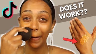 Testing This Viral TikTok Makeup Hack... Does it work?? 😐 | Try &amp; Tell