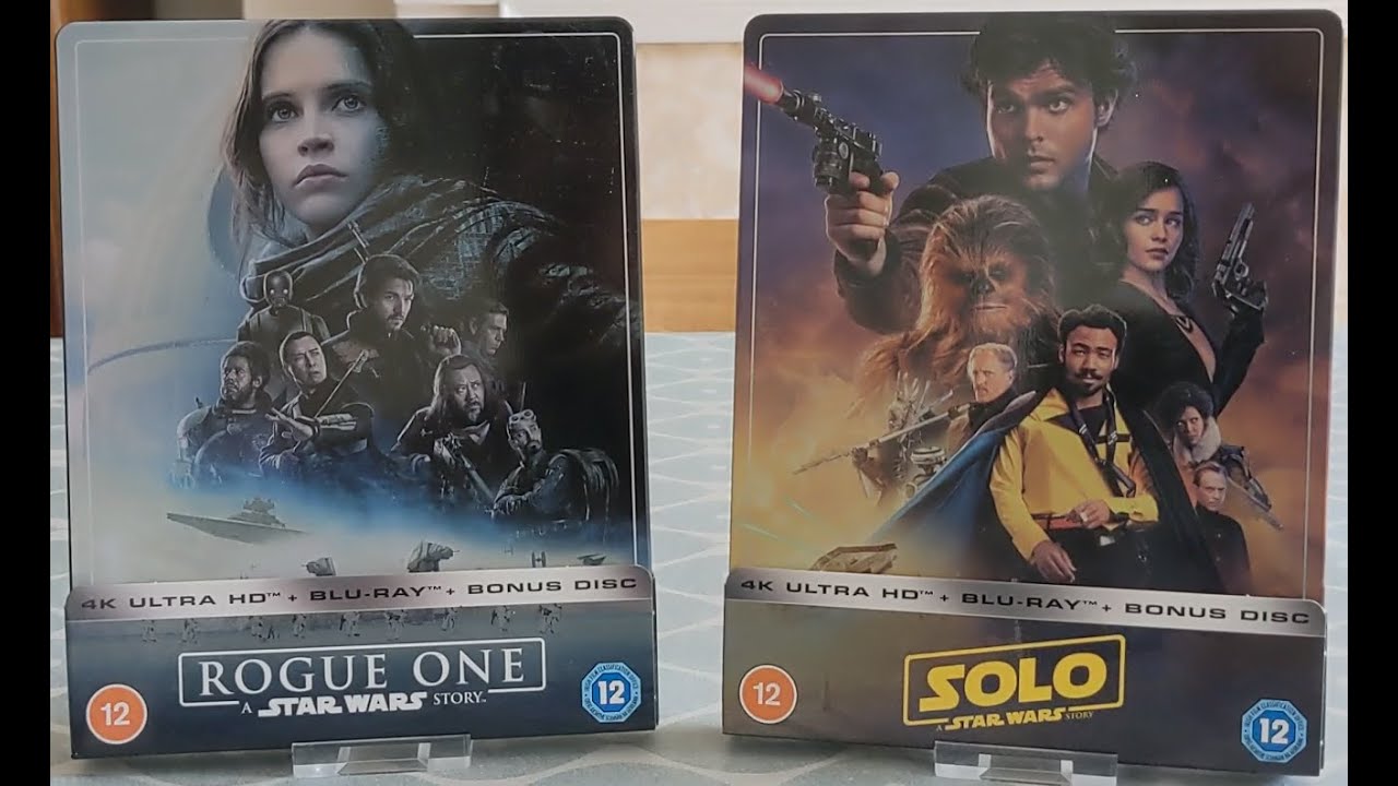 Star Wars 4K steelbook collection Rogue One and Solo